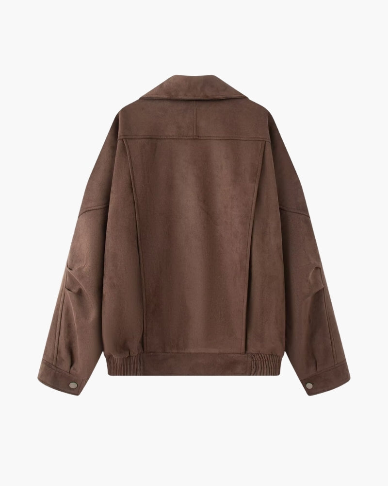 Vintage Suede Drape Jacket - Image 8