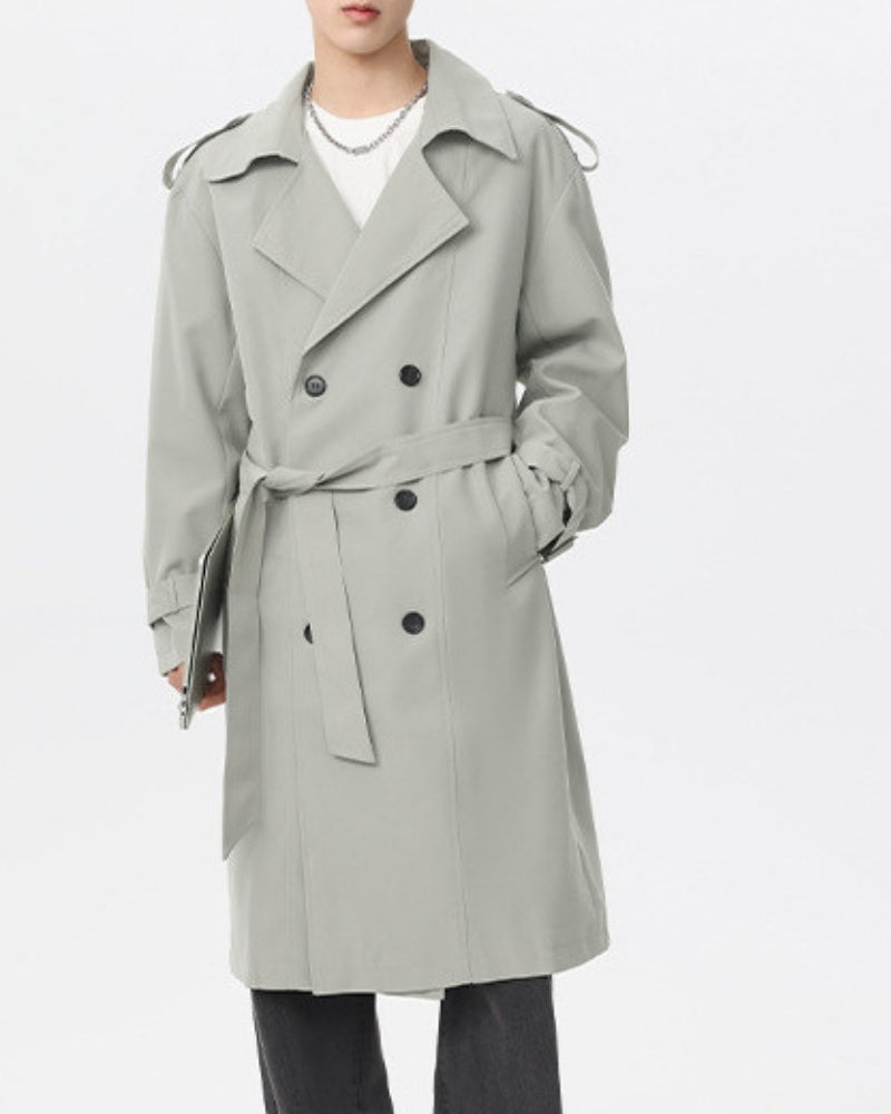 Classic Double-Breasted Trench Coat - Image 6
