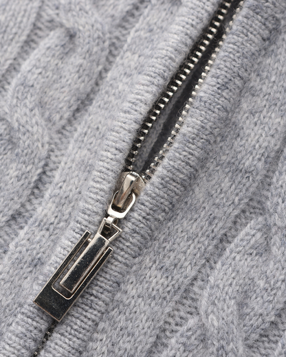 100% Cashmere Woven Half Zip - Image 13