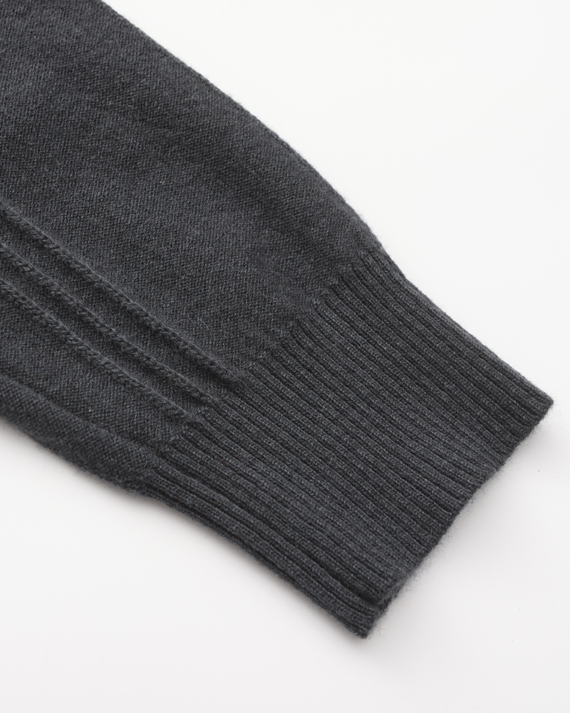 100% Cashmere Ribbed Half Zip - Image 13