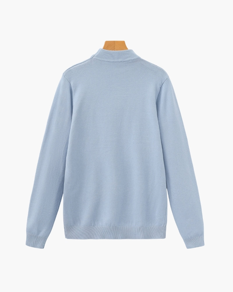 Essential Ribbed Mock Neck Sweater - Image 8