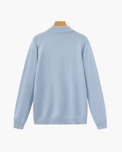 Essential Ribbed Mock Neck Sweater - Image 8