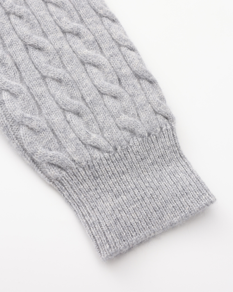 100% Cashmere Woven Half Zip - Image 14