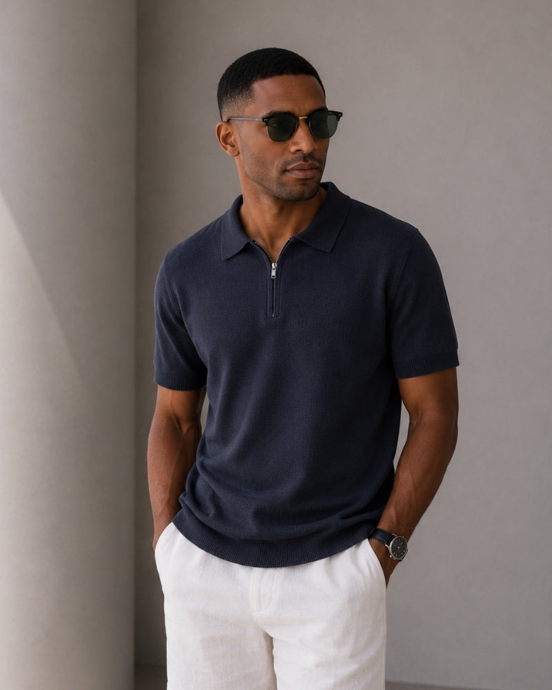 Marbella Zip Up Polo - Image 8