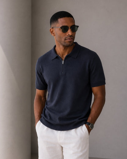 Marbella Zip Up Polo - Image 8