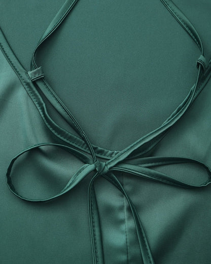 Old Money Silk Slip Dress - Image 6