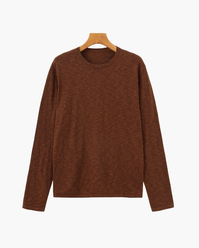 Linen Cotton Essential Crewneck - Image 2