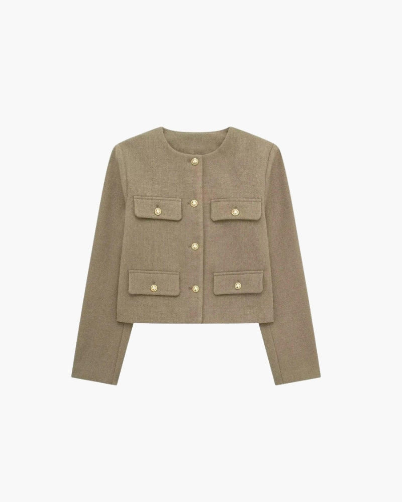Savile Crop Blazer - Image 1