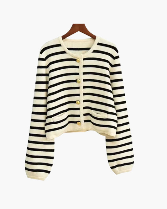 Premium Striped Wool Vest - Image 1