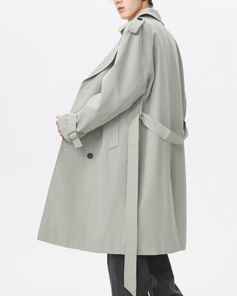 Classic Double-Breasted Trench Coat - Image 7