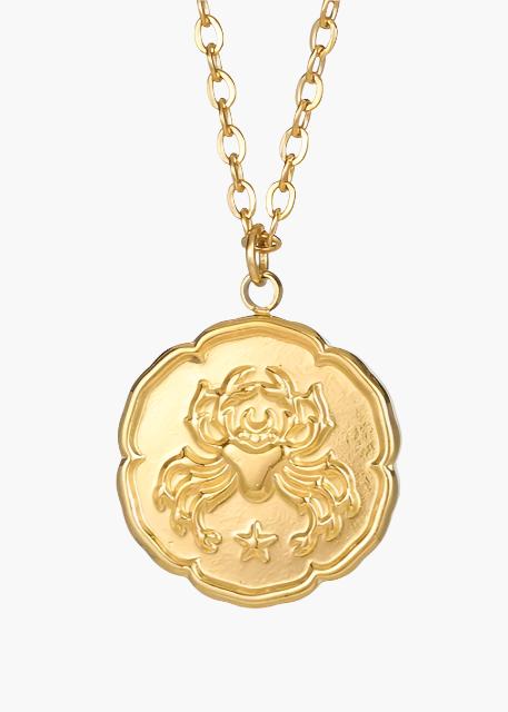 Zodiac Sign Necklace - Gold - Image 1