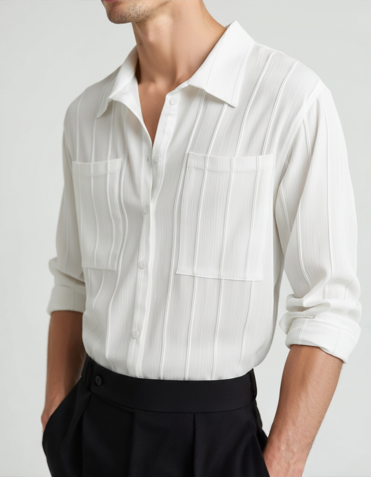 ST Tropez Ribbed Shirt - Image 1