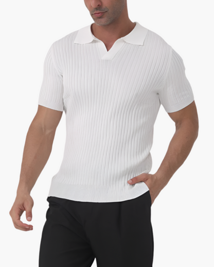 Florence - Ribbed Cotton Polo - Image 1