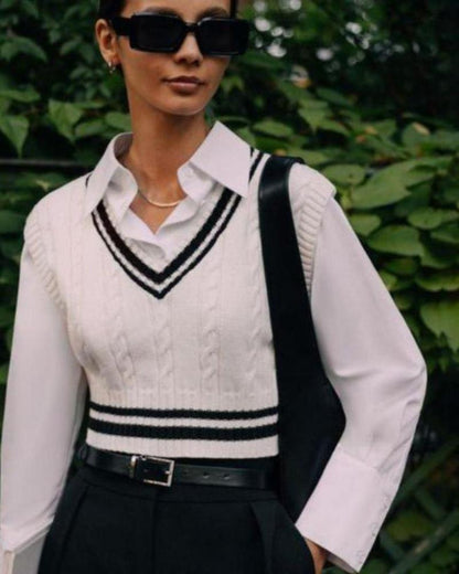Lady's Rich Sweater Vest - Image 1