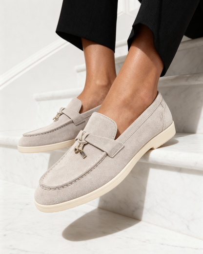 Old Money Suede Lady Loafers - Image 1