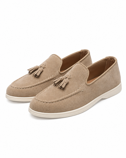 Men’s Suede Tassel Loafers - Image 1