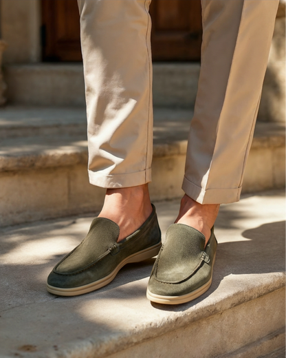Old Money Premium Suede Loafers - Image 1