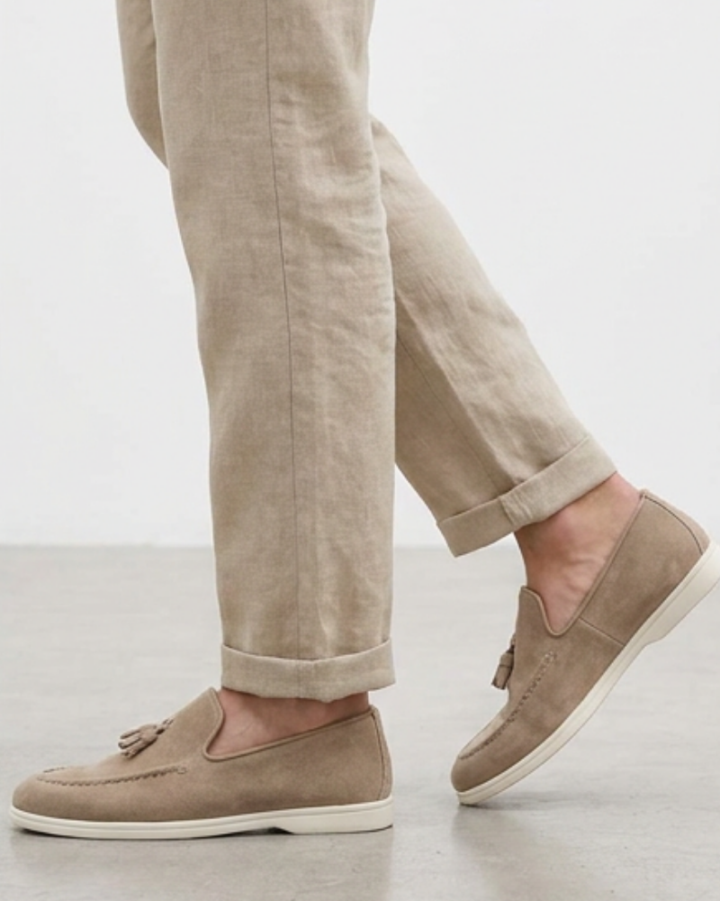 Men’s Suede Tassel Loafers - Image 3